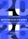 Plakat zapowiadający nabór referatów na konferencję naukową 'Źródła do dziejów dzieci jako ofiar II wojny światowej', która odbędzie się 19 listopada 2026 roku w Łodzi.