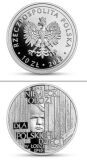 Moneta upamiętniająca niemiecki oboz dla polskich dzieci w Łodzi.
